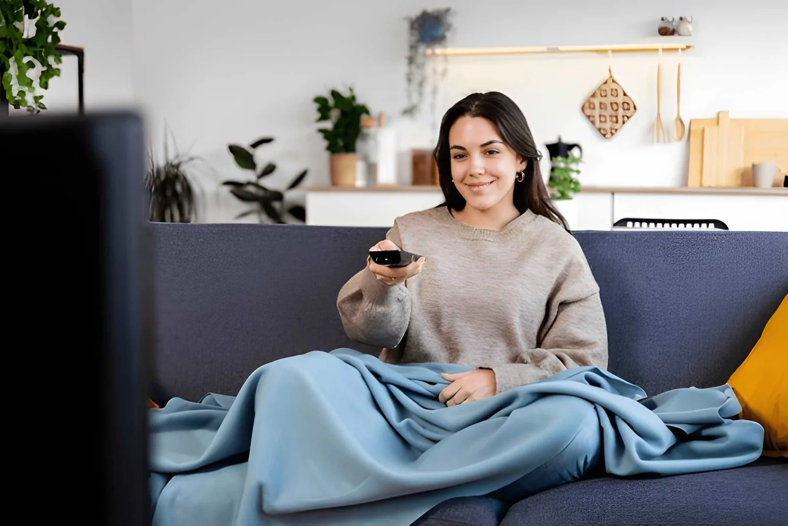 Roku streaming device connected to an Australian TV for IPTV setup