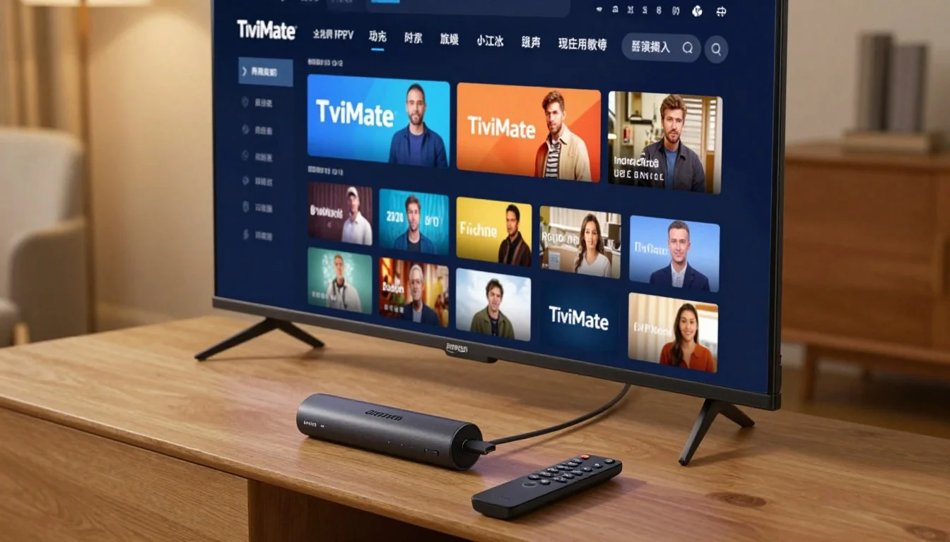 TiviMate EPG guide on an Android TV box in Australia
